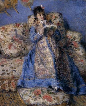 Pierre-Auguste Renoir Camille Monet reading China oil painting art